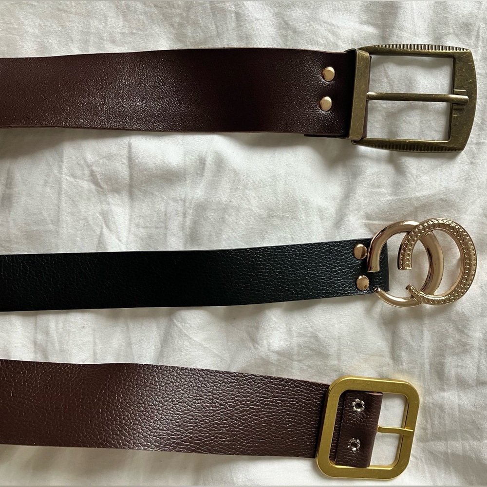 Faux Leather Belts